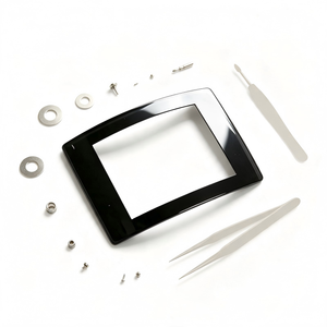 Verre saphir convexe simple avec bord intérieur étagé, revêtement antireflet, épaisseur personnalisée pour boîtier de montre - Product Image 4