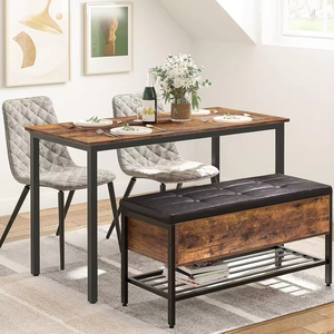 Homerich công nghiệp lưu trữ giày băng ghế dự bị với đệm lưu trữ hàng đầu băng ghế dự bị với giá giày cho phòng khách - Product Image 3