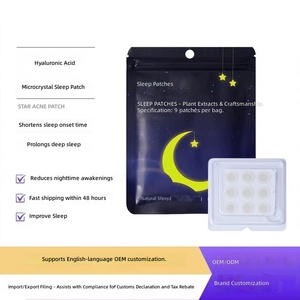 LUMIFLORA Patchs de Sommeil Micro-Cristallins Apaisants Nocturnes à l'Acide Hyaluronique et à la Mélatonine, Pack Voyage Anti-Insomnie, 9 Patchs Bonne Nuit - Product Image 3
