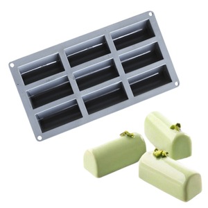 9-Cavity Silicone Oval Cake Mold Mousse Chocolate Mold For Baking Desserts - Product Image 5