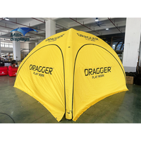Tente dôme gonflable 20x20 pieds (6x6 m) instantanée, imperméable, gonflable par soufflerie, auvent X pour sports de plein air, événements automobiles et moto