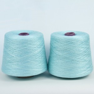 Rohes weißes und gefärbtes Weben Polyester garn Fabrik Niedriger Preis Heißer Verkauf Hochwertiges <span class=keywords><strong>Yanjin</strong></span>-Rohrring gesponnenes Garn 50s/2 - Product Image 5