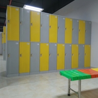 Toppla Casiers de vestiaire étanches en ABS pour salle de sport et spa, organisateur de vêtements, structure démontable, design moderne, respectueux de l'environnement