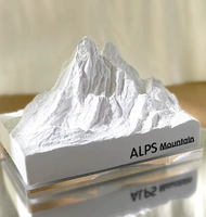 Diffuseur en pierre de gypse en forme de montagne des Alpes pour voiture et maison, chambre et bureau, idéal pour les cadeaux et souvenirs de fête