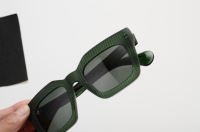 Lunettes de soleil classiques en acétate, style carré vintage, fabriquées à la main en Italie, protection UV400, polarisées, unisexe, marque personnalisée, vente en gros OEM