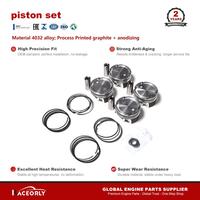 RACEORLY A1770300900 4032 Piston et segments forgés 83mm STD pour Mercedes-Benz AMG M177.980 4.0T C63 E63 G63 2018-2021
