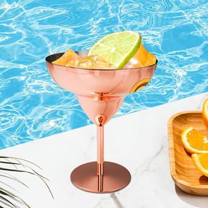 Бар шампанское флейты мороженое салат десерт вино пудинг чашка 300 мл бокал для мартини из нержавеющей стали Маргарита бокал - Product Image 6
