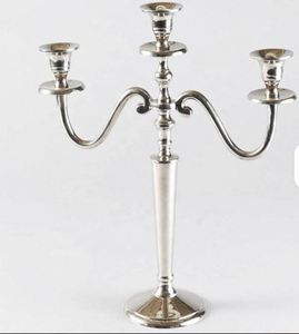 Silver Five Arm Candelabra Metal Candle Holder Home <b>Decoration</b> Durable - Product Image 2
