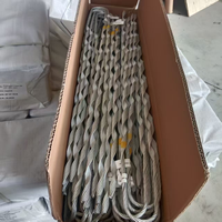 Collier d'ancrage préformé en acier recouvert d'aluminium pour câble de 5/16" et 3/8" pour l'installation de lignes sur poteaux