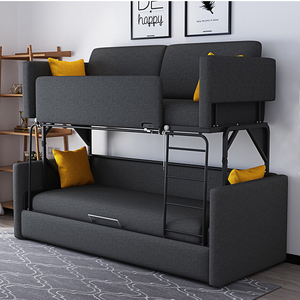 <span class=keywords><strong>Lit</strong></span> superposé pliable pour enfants, meubles de chambre à coucher pour petits espaces, appartement minuscule, meubles modernes - Product Image 4