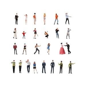 Figuras en Miniatura Coloridas y Exquisitas de Microfotografía 1:64, Colección de Figuras de Resina Realistas, Modelo de Diorama - Product Image 5