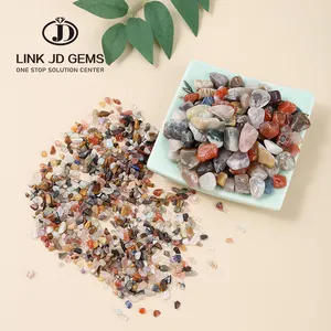 Piedras irregulares mezcladas de grava, cristal curativo de Reiki, GEMA de cristal de cuarzo, piedras naturales, 3-5mm, 8-12mm