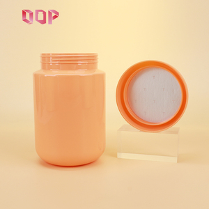 Customized Orange PET <b>Plastic</b> Protein Supplement Storage Container Empty <b>Jars</b> for Protein Powder Packaging with Screw Cap - Product Image 3