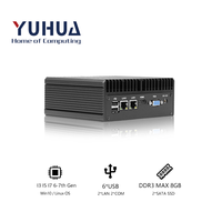 YUHUA Mini PC industriel avec Core I5/i7 double SATA SSD double LAN double COM double affichage Mini ordinateur industriel intégré