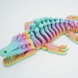 3D-Gedrucktes Farbiges Bewegliches Modell eines Uralten Ichthyosaurieres, PLA-Material, Anpassbar, Großbestellungen Akzeptiert, FDM-Druckservice - Product Image 2