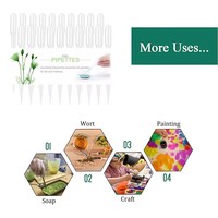 IKEME Lab 1ml 3ml 5ml Pipette graduée en plastique Pipette de transfert Pipette compte-gouttes Pipettes Pasteur en plastique Pipettes de transfert jetables