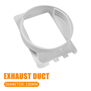 Portable 5.9 pouces/6 pouces ABS manuel Mobile unité de climatisation pièces de tuyau coupleur de tuyau d'échappement <span class=keywords><strong>adaptateur</strong></span> de fenêtre pour un usage domestique - Product Image 1