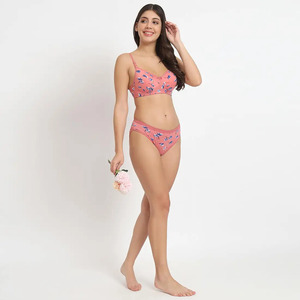 Premium <b>blue</b> Polyester Cotton Printed <b>Bra</b> for Women | Soft Cup Lingerie | All Sizes & Custom Orders Comfortable Daily Wear - Product Image 4