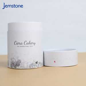 Boîte d'emballage cylindrique en carton kraft pour capsules de thé en vrac de qualité alimentaire, design personnalisé, recyclable, tube en papier pour poudre de protéines - Product Image 1