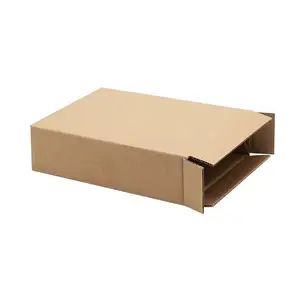 Bulk flat folding eco-friendly cardboard paper packaging delivery carton boxes