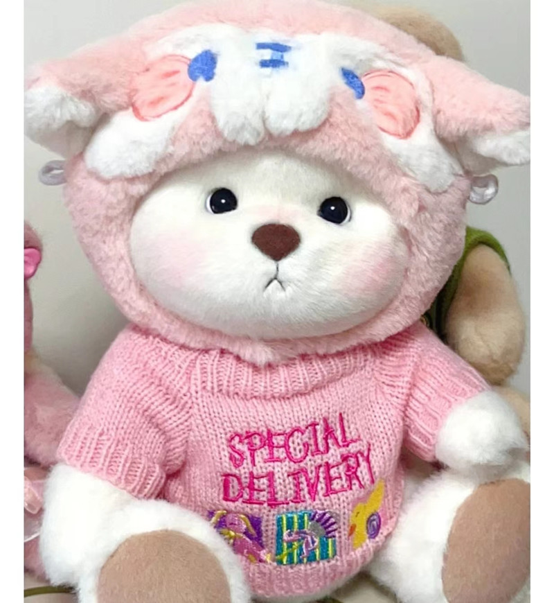 Pink tiger hat-acne embroidered duck sweater