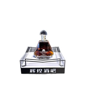 Type Light Acrylic Square Wine <b>Display</b> <b>Rack</b> With Led Lighting Yellow Base Green Laser For Nightclub Ktv Decoration - Product Image 5