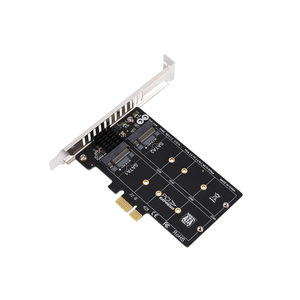 การ์ดแปลง PCIe X1 เป็น M.2 SATA 6Gbps 2 พอร์ต ชิป JMB582 สำหรับ SSD - Product Image 4