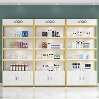 Estante de Exhibición Multiusos Moderno, Duradero y Portátil para Salón de Belleza, Salón de Uñas y Barbería, con Múltiples Espacios de Almacenamiento