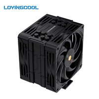 Base de Refrigeración para CPU LOVINGCOOL K6000, 6 Tubos de Calor de Cobre, Ventilador PWM con Rodamiento Fluido de Aluminio, 230W TDP, Iluminación LED ARGB