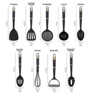 Profession elle Küche Kochute nsilien Spatel Löffel Sieb 9-teiliges Antihaft-Nylon-Kochgeschirrset - Product Image 2