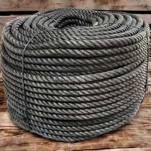 Cuerda de Yute Virgen de la India, Trenzada de 3 y 4 Hilos, de 6mm-20mm, Impermeable, Ecológica, para Barcos y Pesca, de Resistencia Superior - Product Image 1
