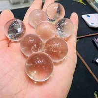 Vente en gros de figurines en cristal de quartz blanc naturel sculptées à la main et gravées au laser, 20 mm-25 mm, pour la décoration de Noël à la maison