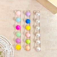 Support de rangement professionnel en plastique pour pinceaux à ongles, perles colorées, outils pour salon de manucure