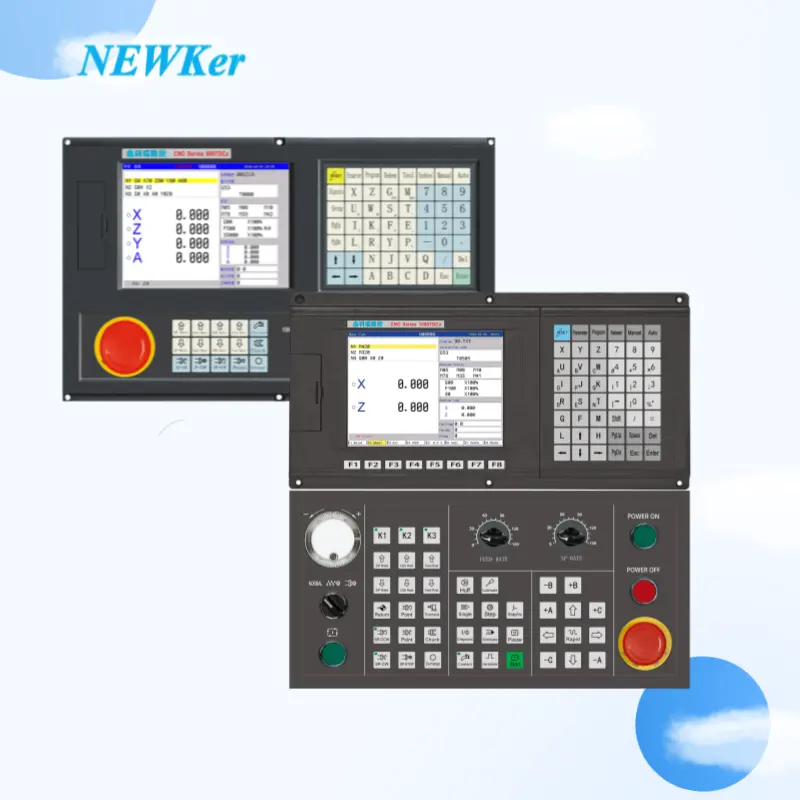 Lathe Controller NEWKer CNC 4 Axis Cnc Controller For Lathe Similar Gsk Cnc Controller