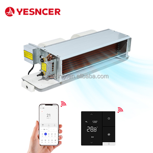 Hydronic HVAC hệ thống fancoil ướp lạnh nước Hidden Duct trần đơn vị cuộn dây quạt để sưởi ấm và làm mát với bơm nhiệt/Máy làm lạnh - Product Image 3
