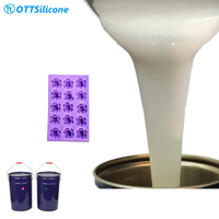 Vente chaude Caoutchouc de silicone liquide de qualité alimentaire pour la fabrication de moules alimentaires Caoutchouc de silicone RTV-2