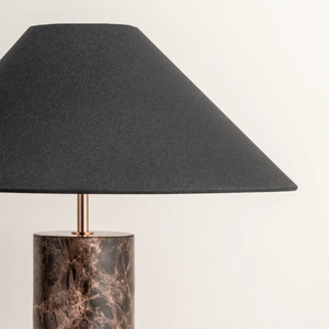 Lampada da tavolo in marmo naturale di lusso in stile design per Villa Hotel soggiorno camera da letto decorazione comodino - Product Image 4