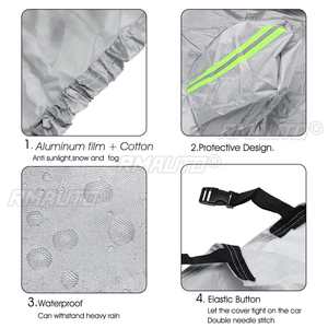 Housse de voiture universelle intégrale, anti-neige, 2 couches épaisses, protection contre la glace et le gel, imperméable, anti-poussière, pour berline - Product Image 4