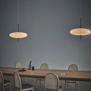 Lampada a Sospensione Moderna in Vetro LED Bianco e Nero per Sala da Pranzo e Cucina - Product Image 4