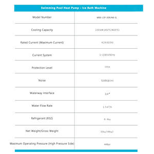 Yüzme havuzu ısı pompası serisi buz banyo makinesi için otomatik yüksek verimli soğutma düşük sıcaklık teknolojisi - Product Image 2