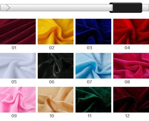 RTS 100% Polyester Cheap <strong>Velvet</strong> Fabric for Decoration/Tablecloth/<strong>Curtains</strong>/Sofa - Product Image 4