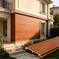 Panneau mural ASA ignifuge anti-UV, panneau mural extérieur en co-extrusion, revêtement ASA WPC pour terrasse, panneau de jardin