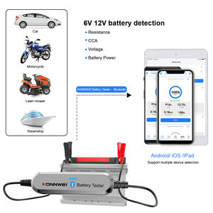 Aplicación móvil Bluetooth tipo 6V 12V probador de batería de coche KONNWEI BK100 Monitor de forma de onda de voltaje - Product Image 2