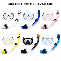Ensemble de plongée OEM pour adultes : Masque panoramique anti-buée avec tuba à embout sec pour femmes, idéal pour la natation et les vacances à la plage