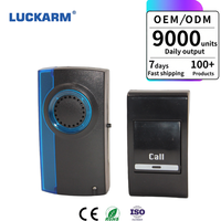 Système de sonnette sans fil intelligent LUCKARM D8205 - Design moderne, portée de 100 m, 32 mélodies, faible consommation pour grandes maisons/bureaux/immobilisés multi-appartements