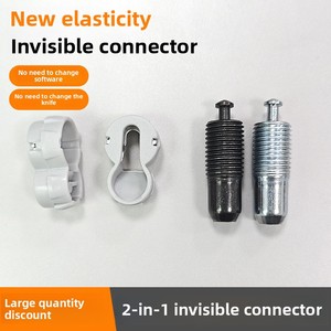 Conector de Plástico Invisible Oculto para Muebles de Armario, Accesorio de Muebles de Armario Laminado Elástico Dos en Uno, Venta al por Mayor - Product Image 5