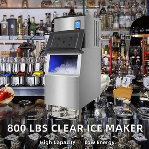 Máquina de Hielo en Cubos Comercial de Acero Inoxidable, Producción de 800 Libras de Hielo por Día, Bajo Consumo de Energía, para Bares y Servicios de Catering - Product Image 2