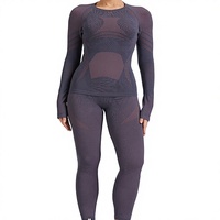 Ensemble de vêtements de ski en laine à séchage rapide pour femme, idéal pour l'escalade et la randonnée en extérieur, collection automne/hiver, sous-vêtements chauds anti-transpiration