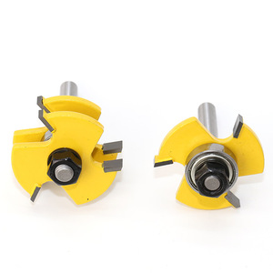 Foret à bois à 3 dents, tige et <span class=keywords><strong>rainure</strong></span> de <span class=keywords><strong>8mm</strong></span>, 3 dents, type T, <span class=keywords><strong>fraise</strong></span> à bois, perçage, ensemble de découpage de fraisage - Product Image 4