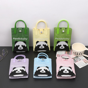 Bolsos cruzados de punto de la serie Panda de moda <span class=keywords><strong>para</strong></span> mujer, monederos de muñeca con nudo <span class=keywords><strong>para</strong></span> teléfono móvil - Product Image 2